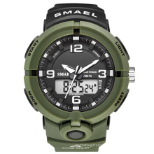 New 2020 SMAEL 8017 Brand Solar Energy Watch Digital Quartz Men Sports Watches Multifunctional Outdoor Military Wristwatch